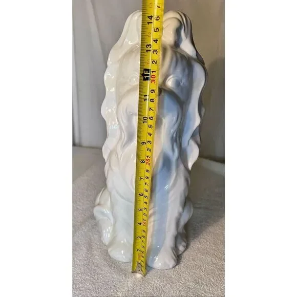 Shih Tzu Glazed Ceramic Decorative White Dog Statue 14” Tall New Without Tags - Picture 5 of 7